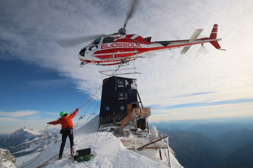 Monte Rosa ... on top of the Alps, working at Rifugio Capanna Regina Margherita ... 4554 mtrs above seal level. Very dangerous and challenging environment ...