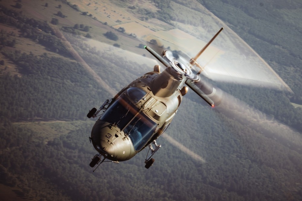 A Belgian Air Force A-109 on its way to the Sanicole Airshow in Belgium. Here photographed behind the Skyvan while on an air to air flight with the Aviation PhotoCrew.