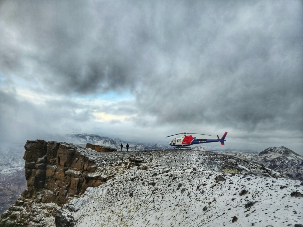 Many of Iceland's most beautiful locations are in remote areas,where the rugged terrain can be difficult to traverse. Flying allows you to reach hard-to-access places with limited effort, and allows you to experience nature from a new perspective. 
This is at Þórsmörk area