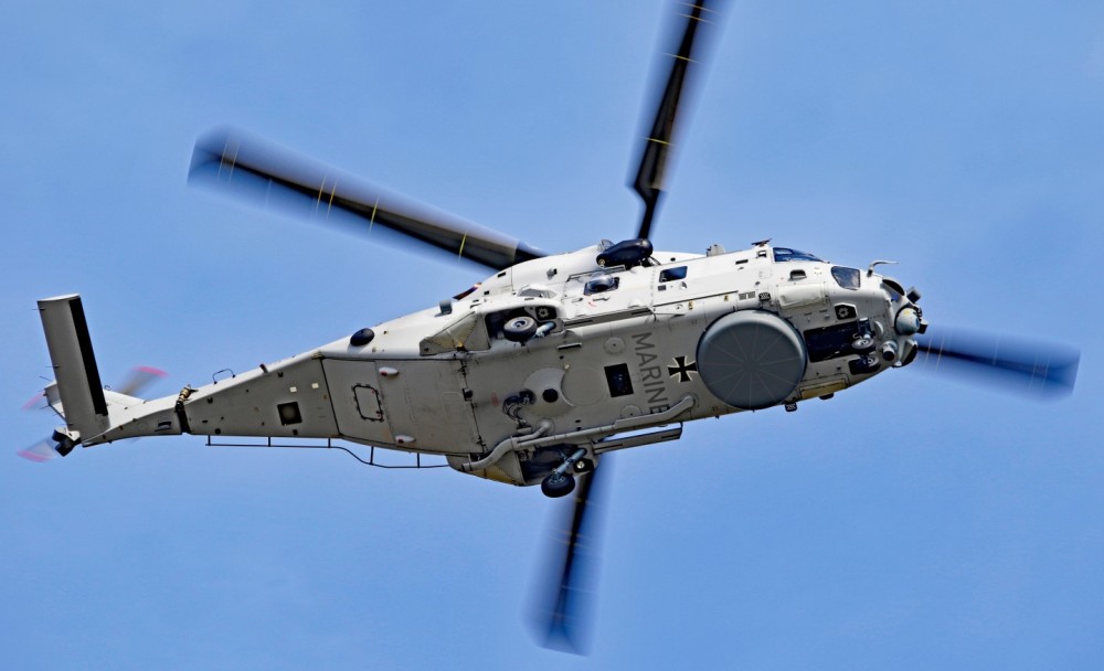 NH90-NTH Sea Lion of German Naval Air Wing 5 during flight operation.