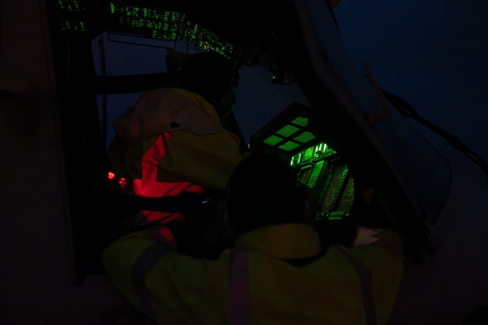 Belgian Air Force 40th Squadron Search & Rescue NH90
preparing for night flight