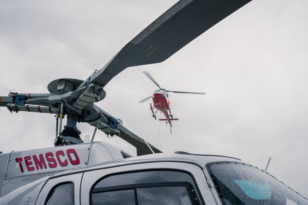 Doing some long line work to support the dog sled camp that is stationed on the Denver Glacier outside of Skagway, AK. The only way to access this glacier is with a helicopter, so everything is to support camp is brought up and back down again either internally or with a line.