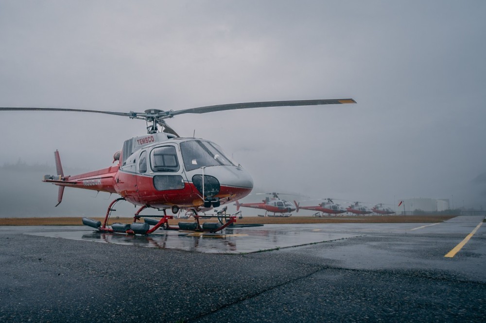 The Skagway, AK fleet is ready to launch once visibility increases. Mornings like this are pretty common during the South East Alaskan summer season.