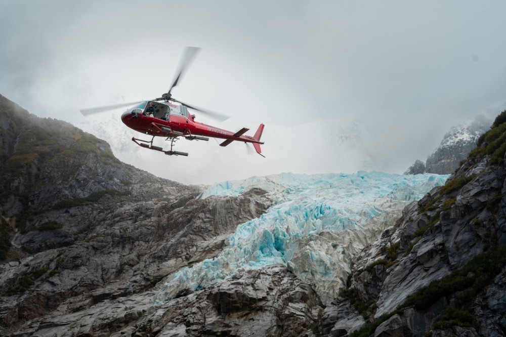 Training a new group of long line pilots surrounded by glaciers just outside of Skagway, AK. They start without a line and learn to hold a position using outside references.