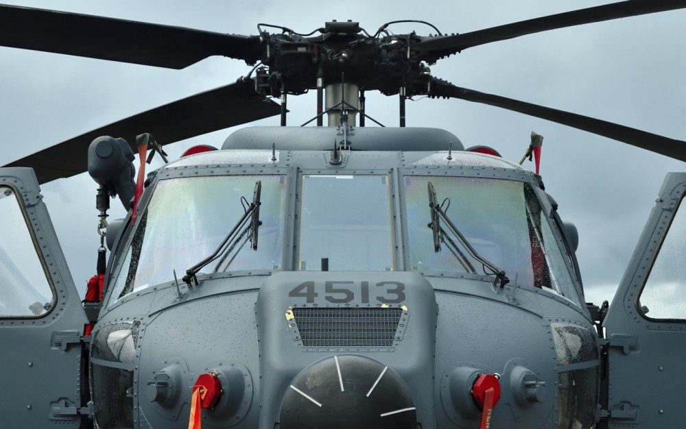 HH-60W of 33rd RQS after tropical shower. This brand new "Whiskey" was displayed at MCAS Futenma. Almost "Golf" model in Okinawa have been replaced by "Whiskey".