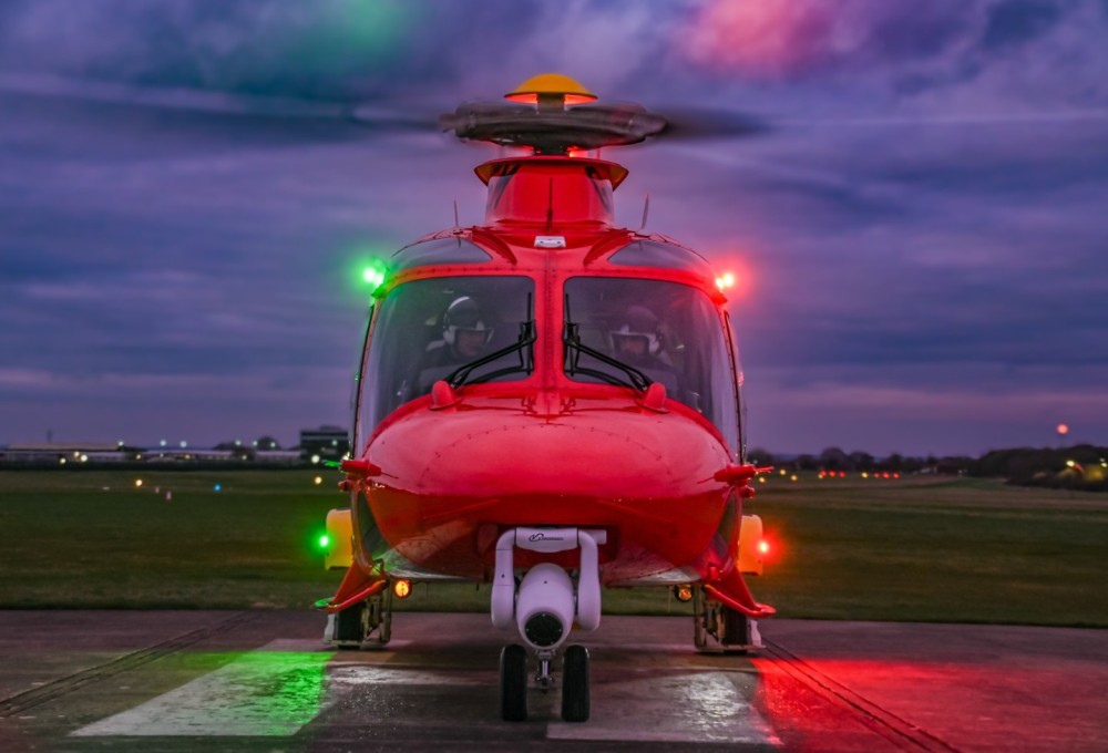 Helimed 55 running up after a engine running refuel