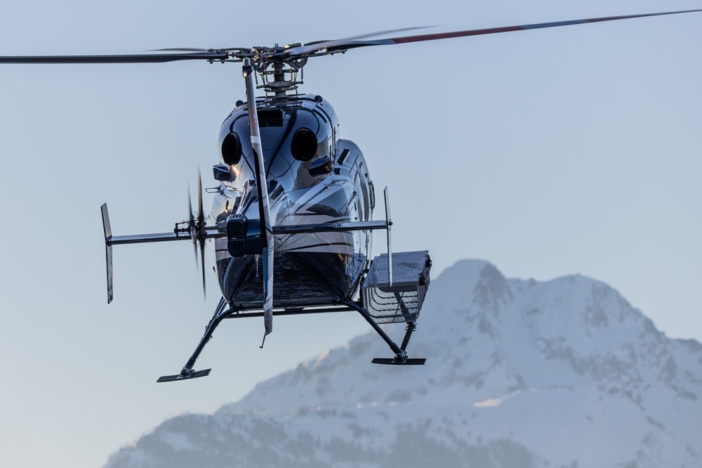 A Bell 429 helicopter returning from a flight over the Alps to Sion airport (Valais, Switzerland).
HB-ZAP, Bell 429, s/n 57174, built in 2014, Héli-Alpes SA. Sion airport, Switzerland, 27.12.2024.