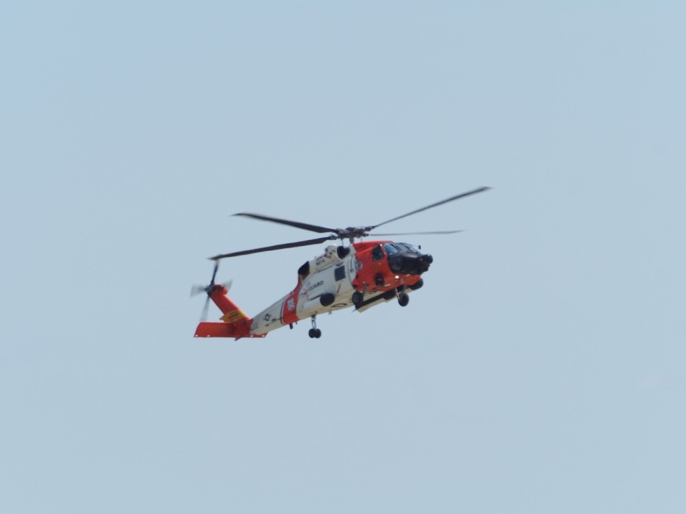 Sikorsky MH-60 (SeaHawk) Helicopter flying in to attend the EAA  AirVenture airshow in Oshkosh, Wisconsin USA.
Photo taken by Jeff Schneider  July 22, 2024